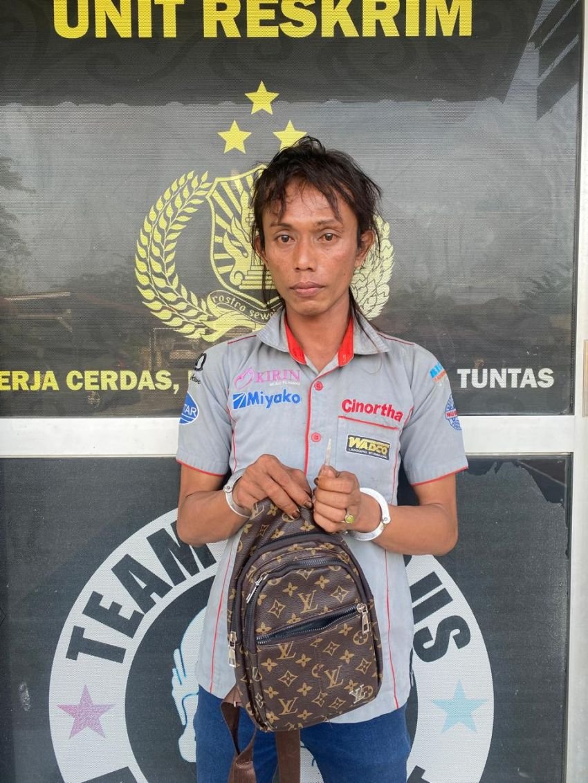Tim Opsnal Polsek Labuhan Ruku Amankan Warga Kampung Mangga Ambalutu Asahan Pemilik Narkotika Jenis Sabu