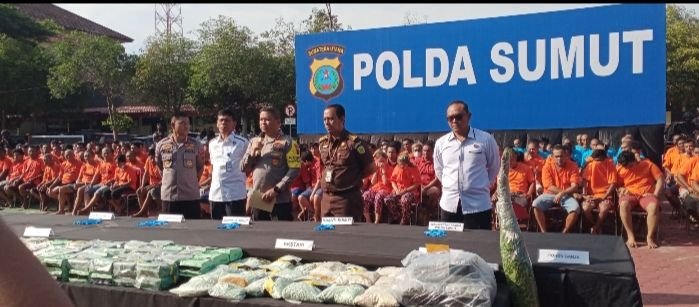 Polda Sumut Ringkus Sindikat Pengedar 117 Kg Sabu dan 100 Ribu Ekstasi