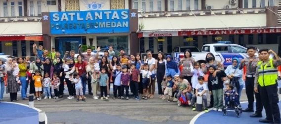 Polsanak Edukasi Tertib Lalu Lintas Sejak Usia Dini untuk Generasi Muda Medan