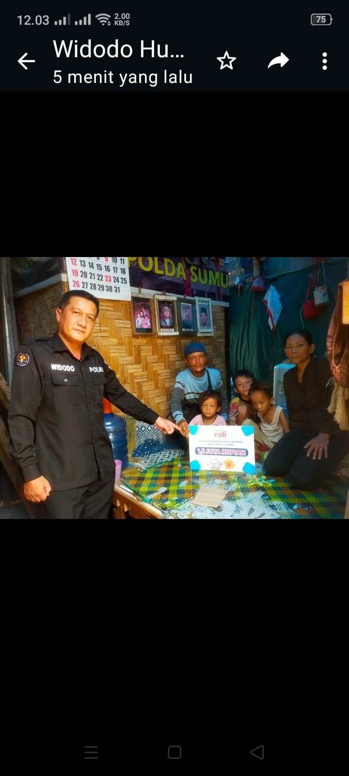 Berbekal Mengikuti Salah Satu Quiz Di Jejaring Sosial Aiptu Widodo Personil Bidang Humas Polda Sumut Berhasil Membantu Masyarakat