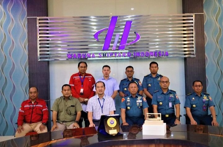 Danlantamal I Giat Kunker ke PT Waruna Shipyard Indonesia
