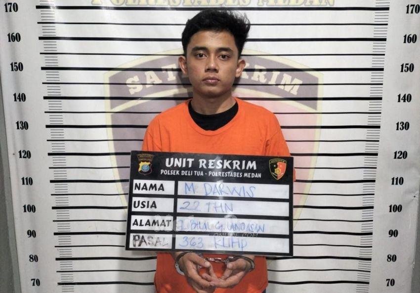 Tega, Pria Ini Curi Motor Milik Temannya Sesama Karyawan Indomaret-Wajah Lesu Setelah Ditangkap