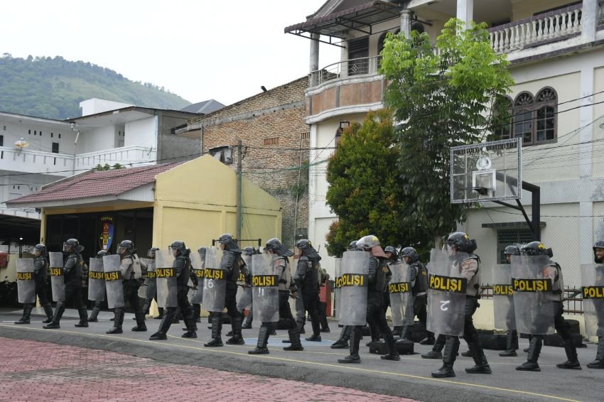 Tingkatkan Kesiapan Hadapi Pilkada 2024, Polres Samosir Perketat Latihan Dalmas