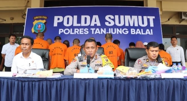 Ops Antik Toba 2024, Polisi Ungkap 14 Kasus Narkoba, 20 Tersangka Diringkus