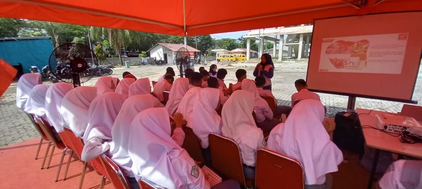 Pelajar SMA Mamiyai Al-Ittihadiyah Antusias Ikut Edukasi Safety Riding