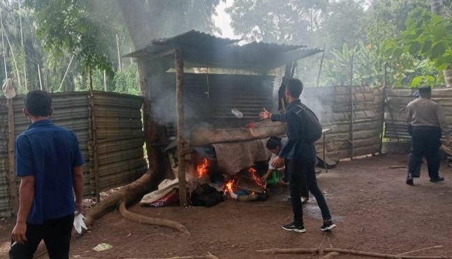 Saat GKN, Polsek Pancur Batu Sosialisasi Bahaya Narkoba dan Judi