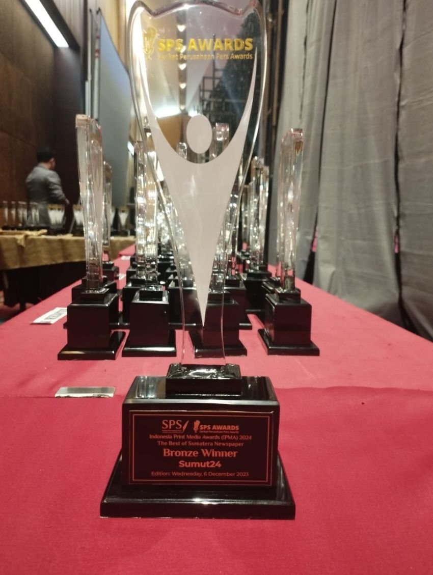 Harian Sumut24 Raih Penghargaan SPS Awards ke 5 Berturut-turut, Ceo Sumut24 Rianto SH MH: Kita Syukuri