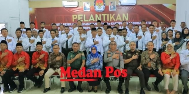 Polres Labuhanbatu Hadiri Pelantikan PPK se-Kabupaten Labuhanbatu