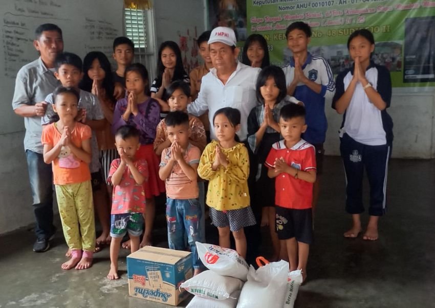 Bantuan Beras Pengganti Yang Hilang Tak Diterima Walikota Medan, PMPHI Sumut Salurkan Sembako ke Masyarakat dan Panti Asuhan