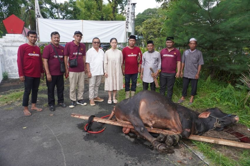 Gerindra Sumut Bagi 1200 Paket qurban&nbsp;