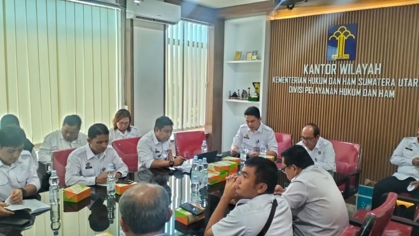 Kanwil Kemenkumham Sumut Rapat Pelaksanaan Audit Kepatuhan PMPJ Terhadap Notaris