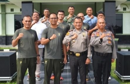Polsek Pancur Batu dan Resimen Arhanud Bersinergi dan Kompak Jaga Kamtibmas