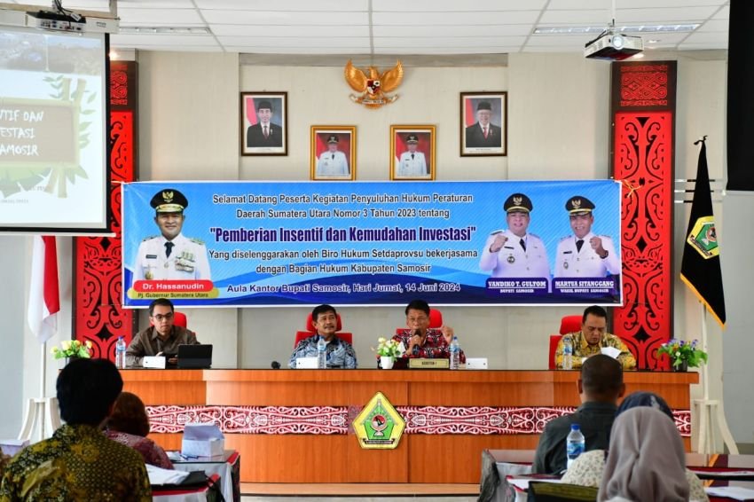 Pemkab Samosir Bekerjasama dengan Pemprov Sumut, Gelar Penyuluhan Hukum Terkait untuk Kabupaten Sekawasan Danau Toba