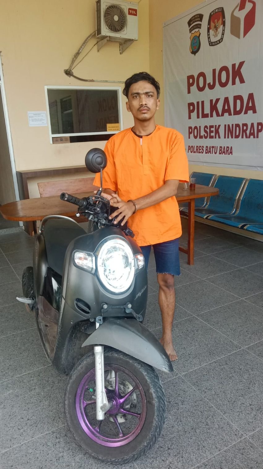 Curi Ranmor, Situmorang Warga Jalan Denai Medan Ditangkap Polsek Indrapura