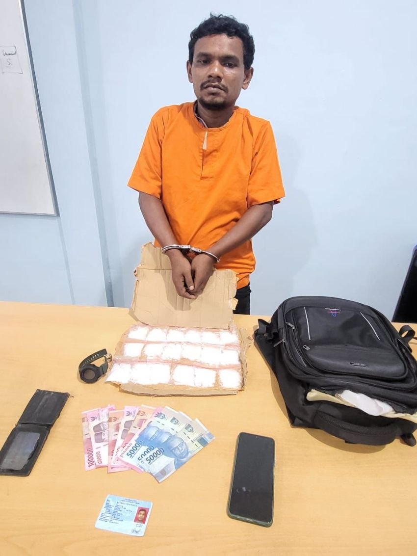 Sat Narkoba Polres Batu Bara Berhasil Tangkap Terduga Pengedar Sabu Warga Aceh Timur