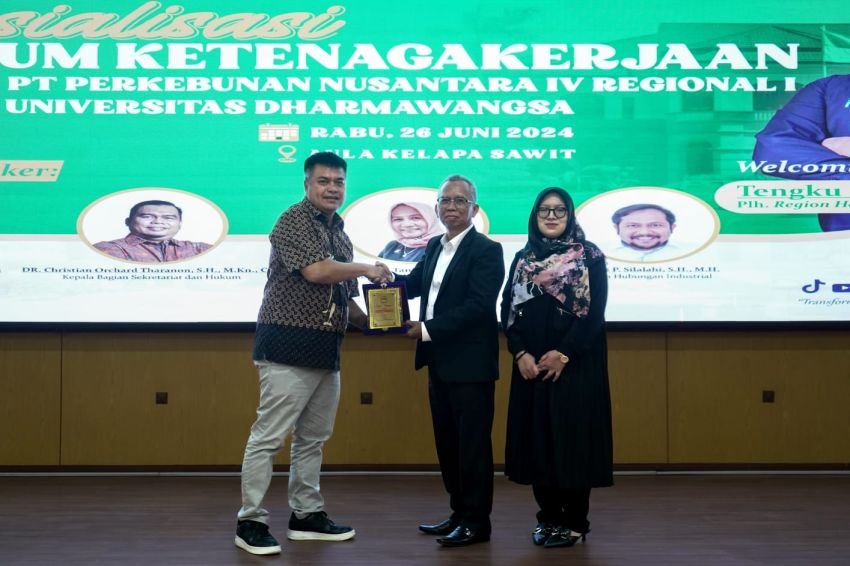 PTPN IV Regional 1 dan Universitas Dharmawangsa Sosialisasi Hukum Ketenagakerjaan