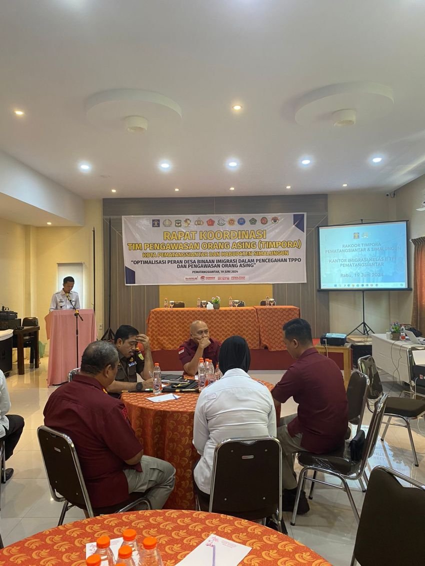 Kantor Imigrasi Kelas II TPI Siantar Adakan Rapat Koordinasi