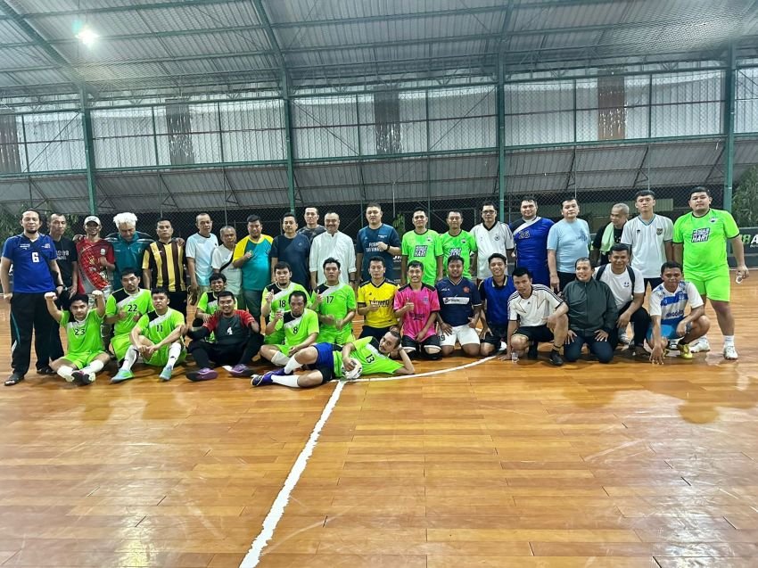 Uji Coba Jelang Porwanas, Tim Futsal PWI Sumut Menang atas Tim Tirtanadi