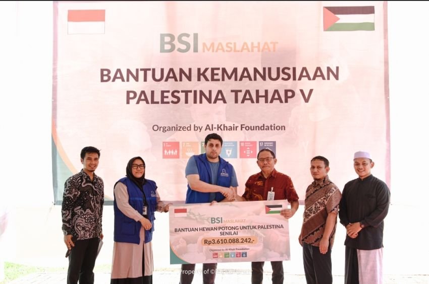 BSI Maslahat Salurkan Bantuan Kemanusiaan untuk Palestina Tahap V