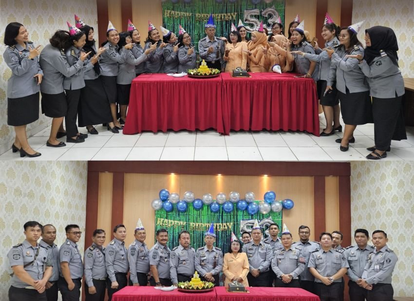 DWP Lapas Pancur Batu Gelar Pertemuan Rutin Sekaligus Rayakan Ulang Tahun Plt Kalapas
