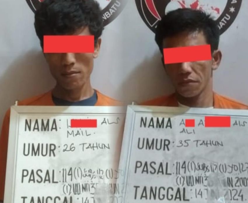 Polres Labuhanbatu Ringkus 2 Tersangka Narkoba