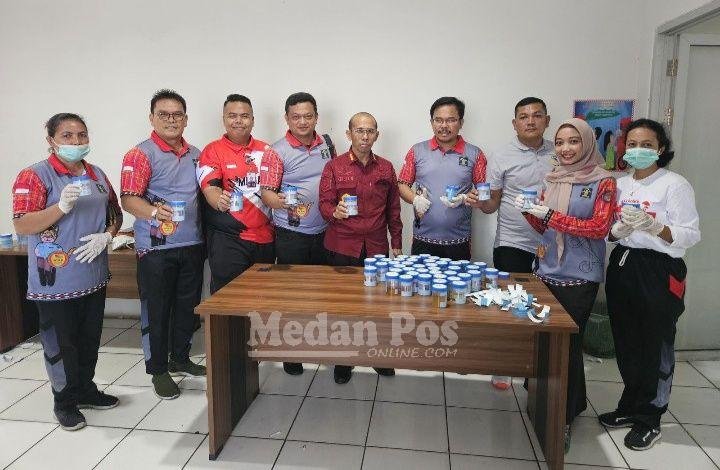 Seluruh Petugas Lapas Pancur Batu Laksanakan Tes Urine