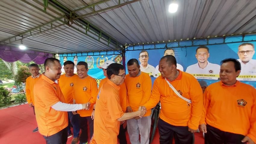 Ketum PWI Pusat Didampingi Ketua PWI Sumut Lantik Satkom PWI Sumut