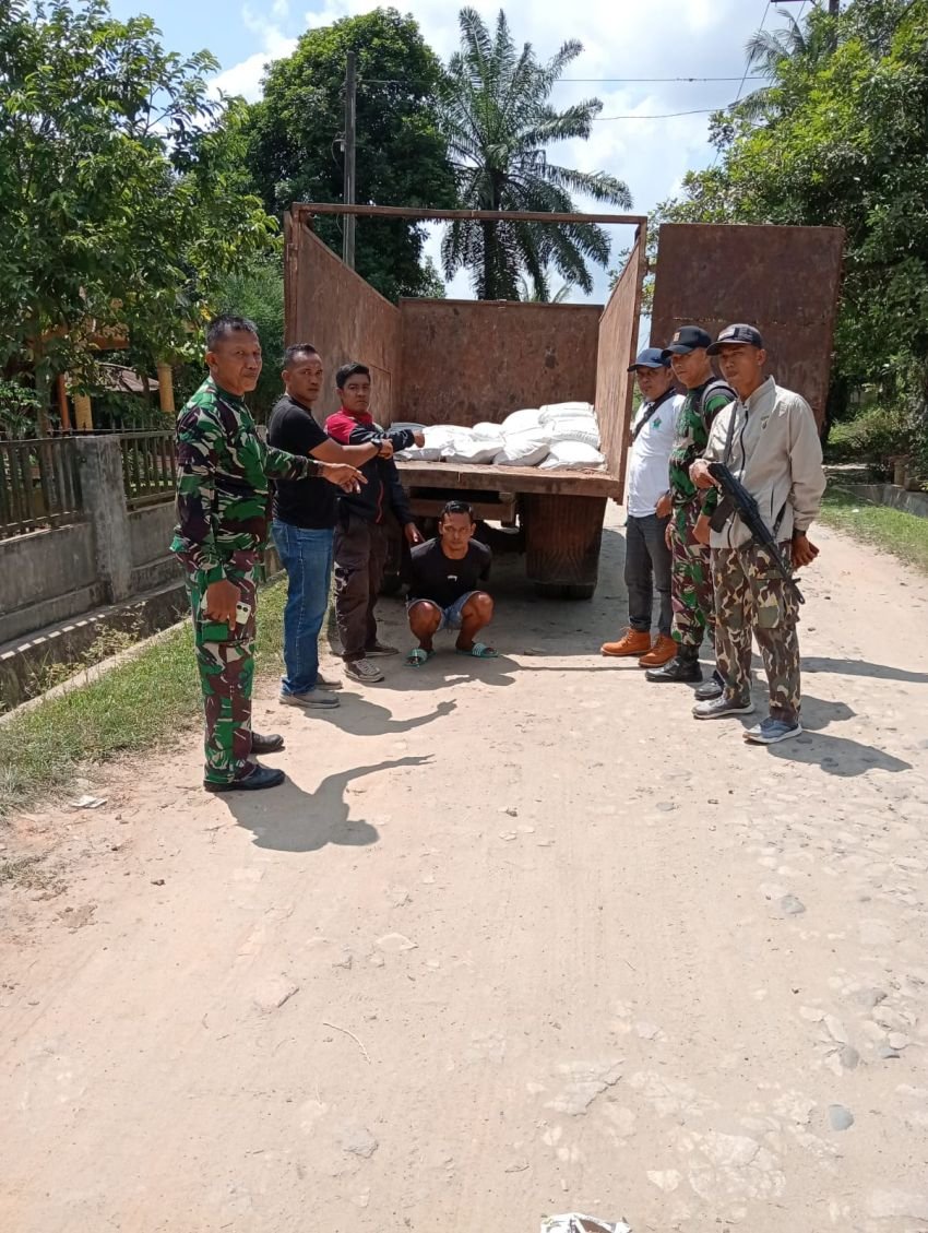 Pelaku Pencurian Pupuk Diamankan, Salah Satu Pelaku Oknum Mandor