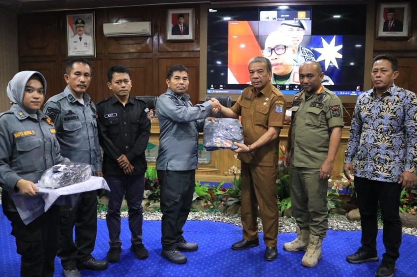 Pemko Binjai Bersama Dengan Satpol PP Sumut Gelar Bimtek Optimalisasi Dan Peranan Satgas Linmas