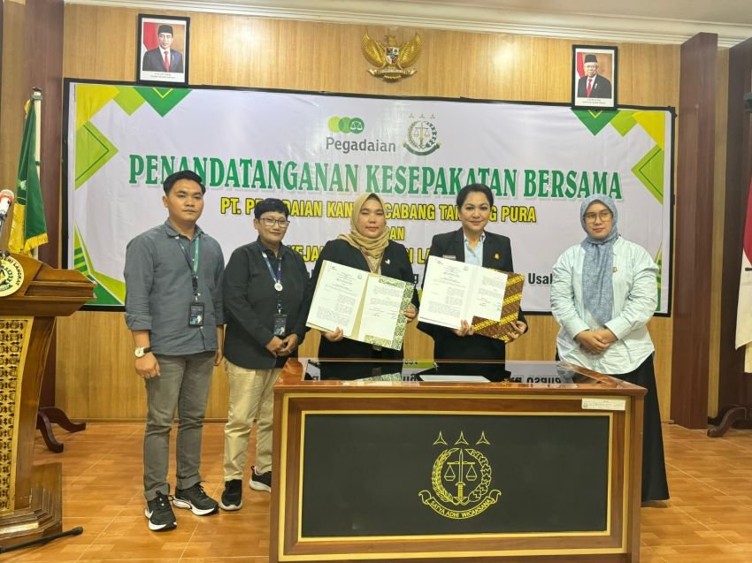 Kejari Langkat dan PT Pegadaian KC Tanjungpura MoU Soal Penanganan Masalah Hukum Bidang Perdata dan TUN