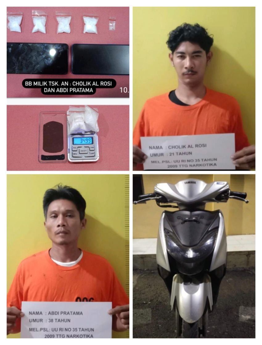 Nyaru Pembeli, Personel Polres Labusel Ringkus 2 Pengedar 34,99 Gram Sabu