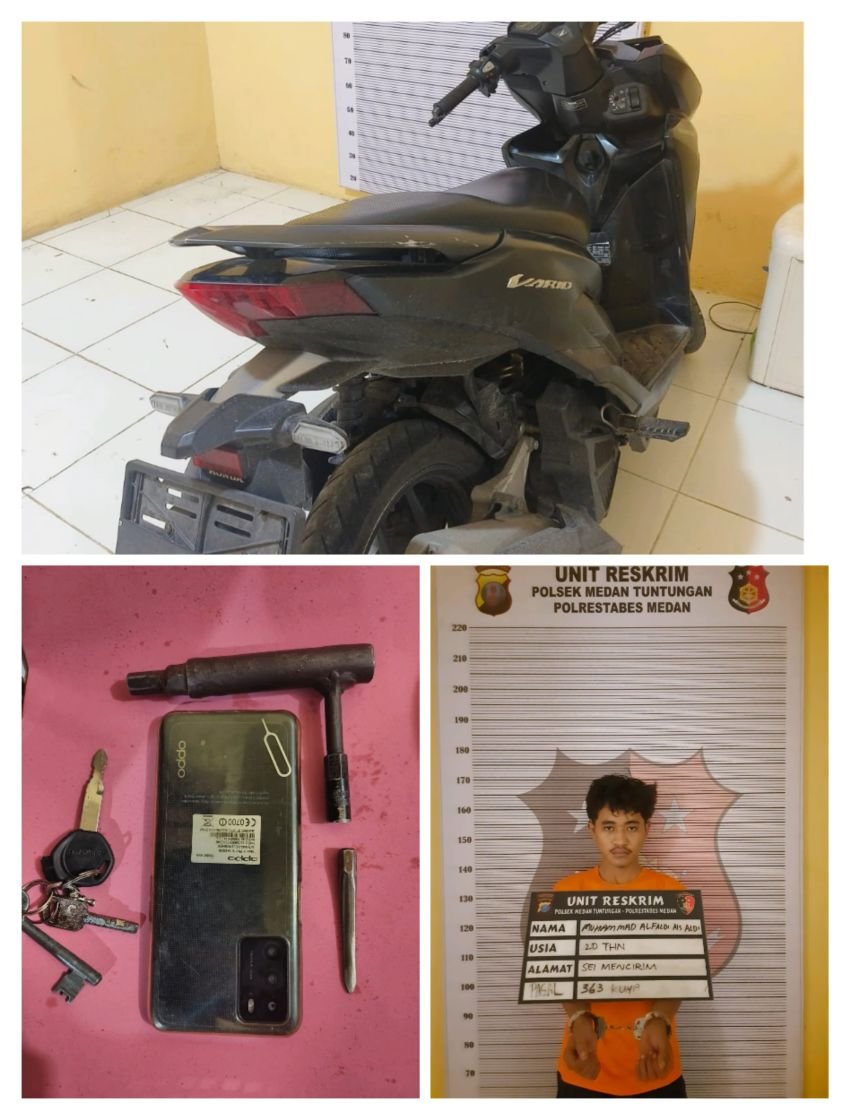 Dua Tersangka  Curanmor Dibekuk Polisi