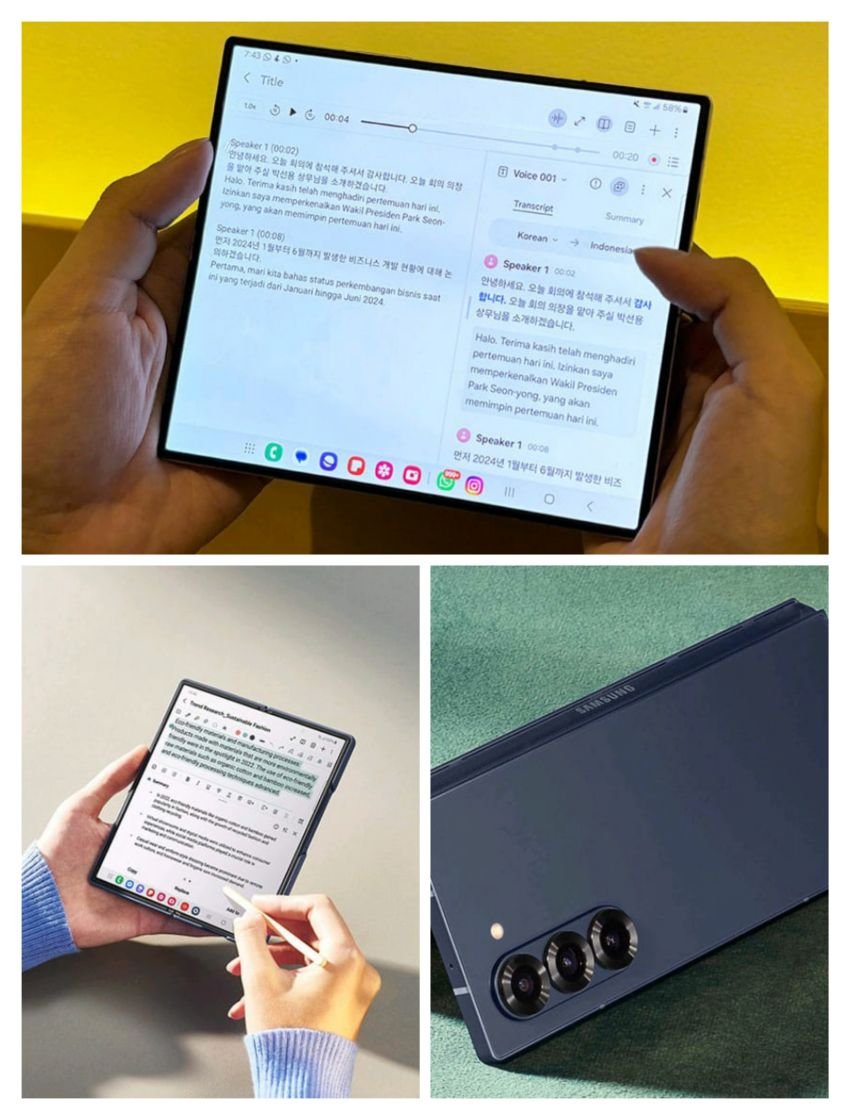 Galaxy Z Fold 6 Punya Fitur Tingkatkan Produktivitas