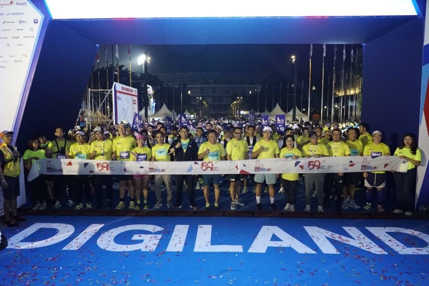 Lautan Manusia Penuhi Kawasan Senayan-Semanggi, Telkom Sukses Gelar Digiland Run 2024