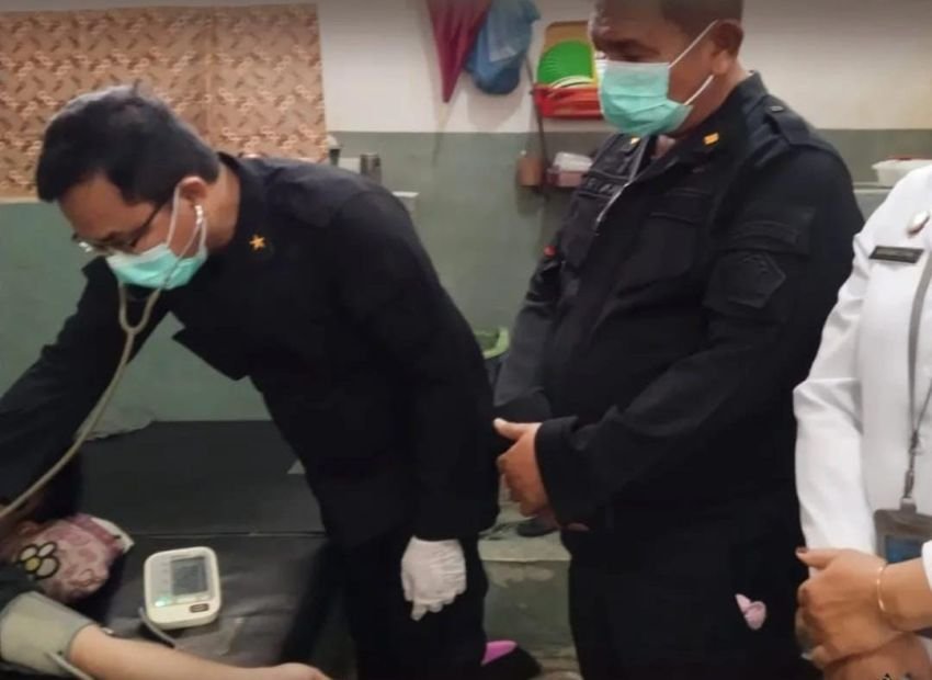 Petugas Medis Lapas Pancur Batu Cek Kesehatan WBP di Blok Hunian