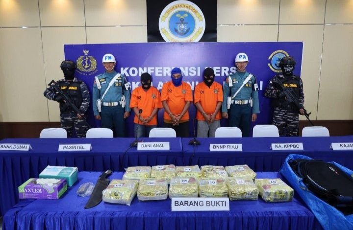 Lanal Dumai Amankan 11, 668 Kg Sabu