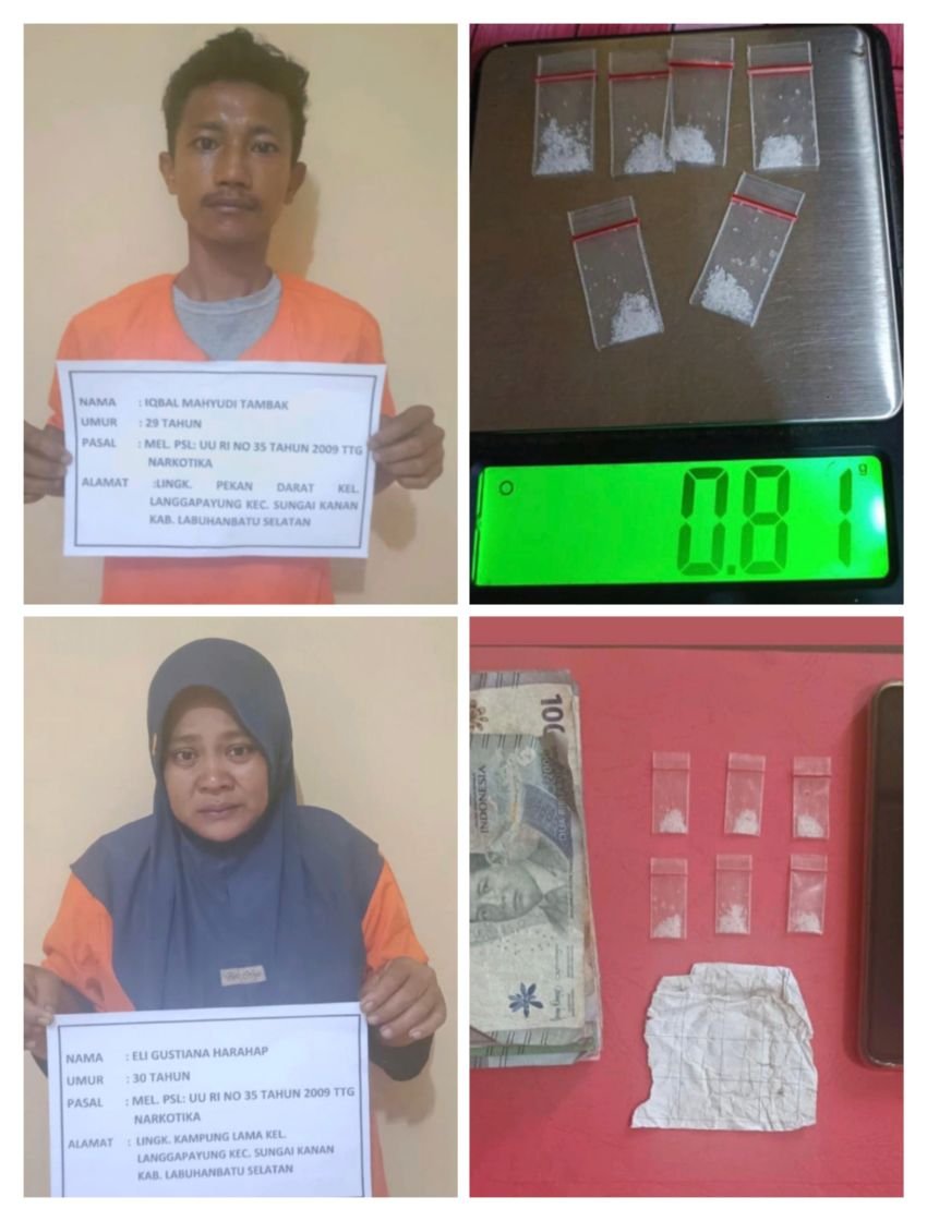 Polres Labusel Ungkap Peredaran Sabu Dikendalikan Wanita