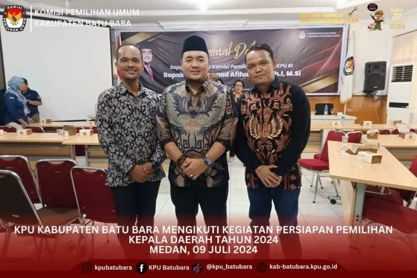 KPU Batu Bara Hadiri Kegiatan KPU Provinsi Sumut.