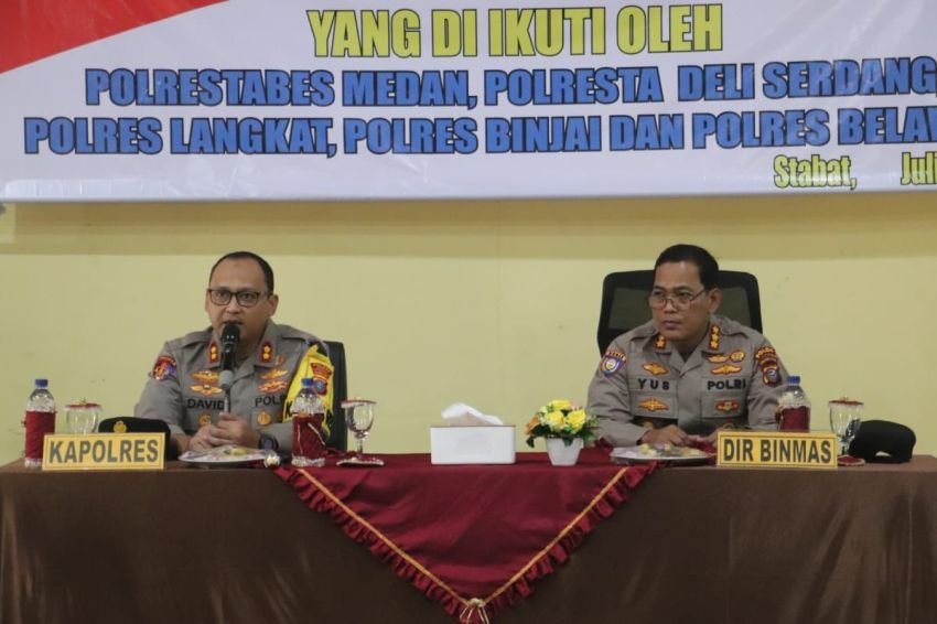 Polres Langkat Terima Supervisi dan Asistensi Dari Direktorat Binmas Polda Sumut
