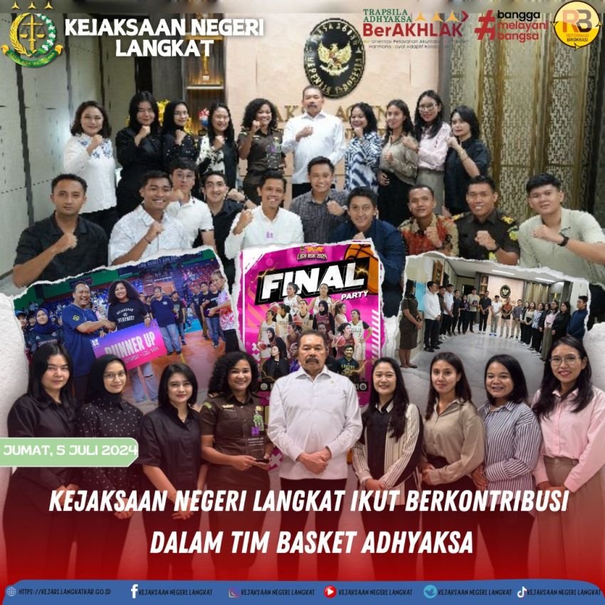 Tim Basket Putri Adhyaksa Kejari Langkat Juara II