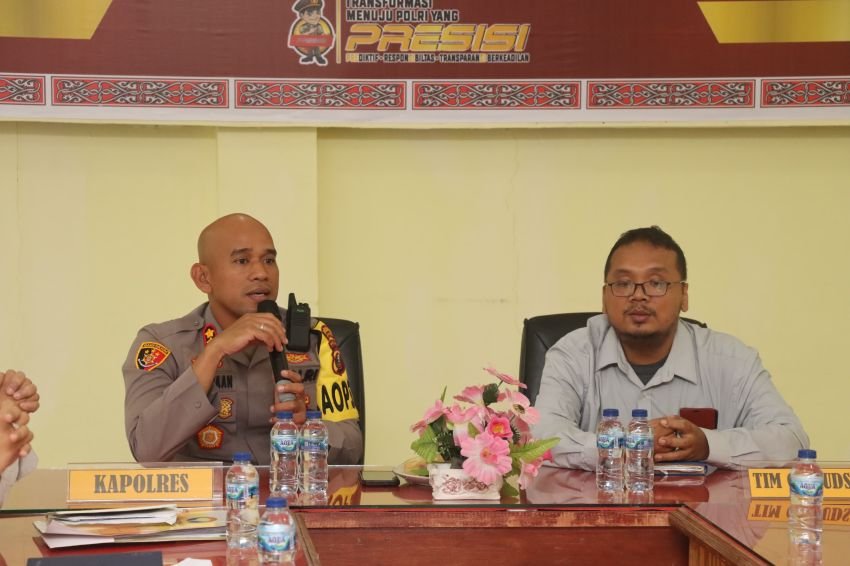 Polres Pakpak Bharat Terima Kunjungan Tim Ombudsman RI Perwakilan Provinsi Sumatra Utara