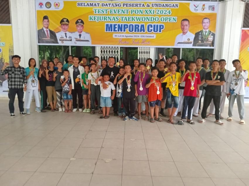 Test Event PON XXI 2024 Kejurnas Taekwondo Open Menpora Cup Berakhir, Kontingan Pancur Batu Raih 15 Medali Emas dan 30 Medali Perak