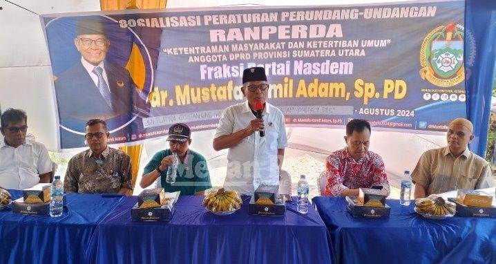 Anggota DPRD Sumut dr.Mustafa Kamil Adam,Sp.PD Ajak Warga Sukseskan Pilkada 2024
