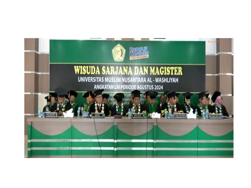 UMN Al Washliyah Wisuda 402 Sarjana dan Paskasarjana Periode Agustus 2024