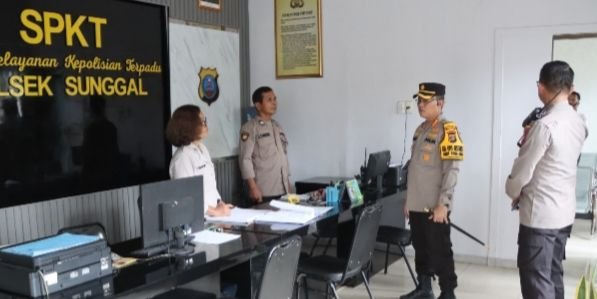 Kapolrestabes Medan Sidak Polsek Sunggal, Pesannya Tetap Awasi Anggota