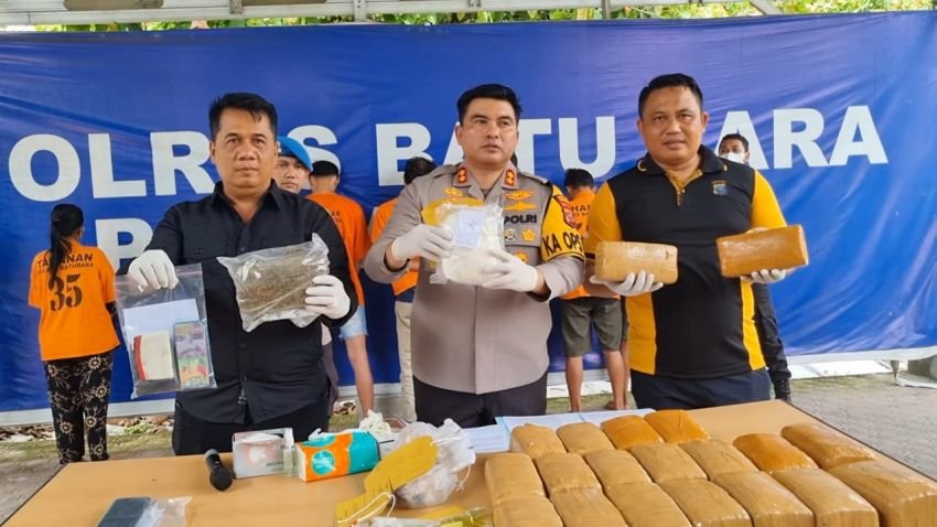 Polres Batubara Ringkus 7 Jaringan Narkoba