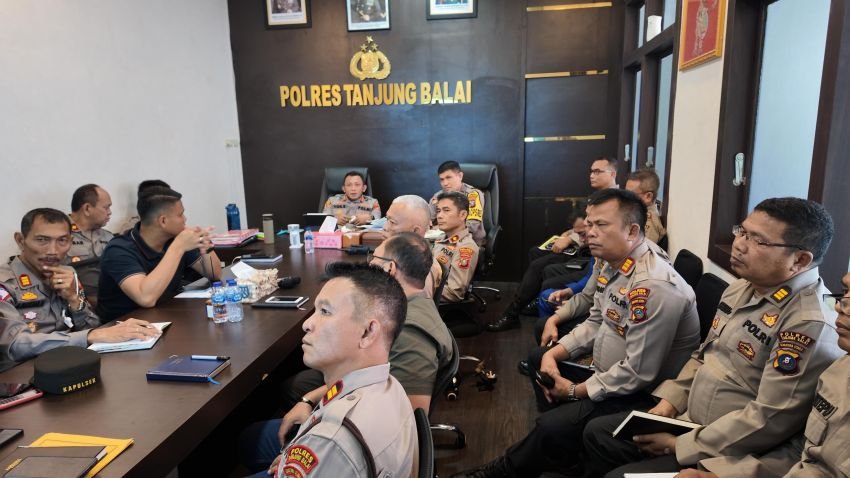 Kapolres Tanjung Balai Sampaikan Commanderwish Kapolda Sumut