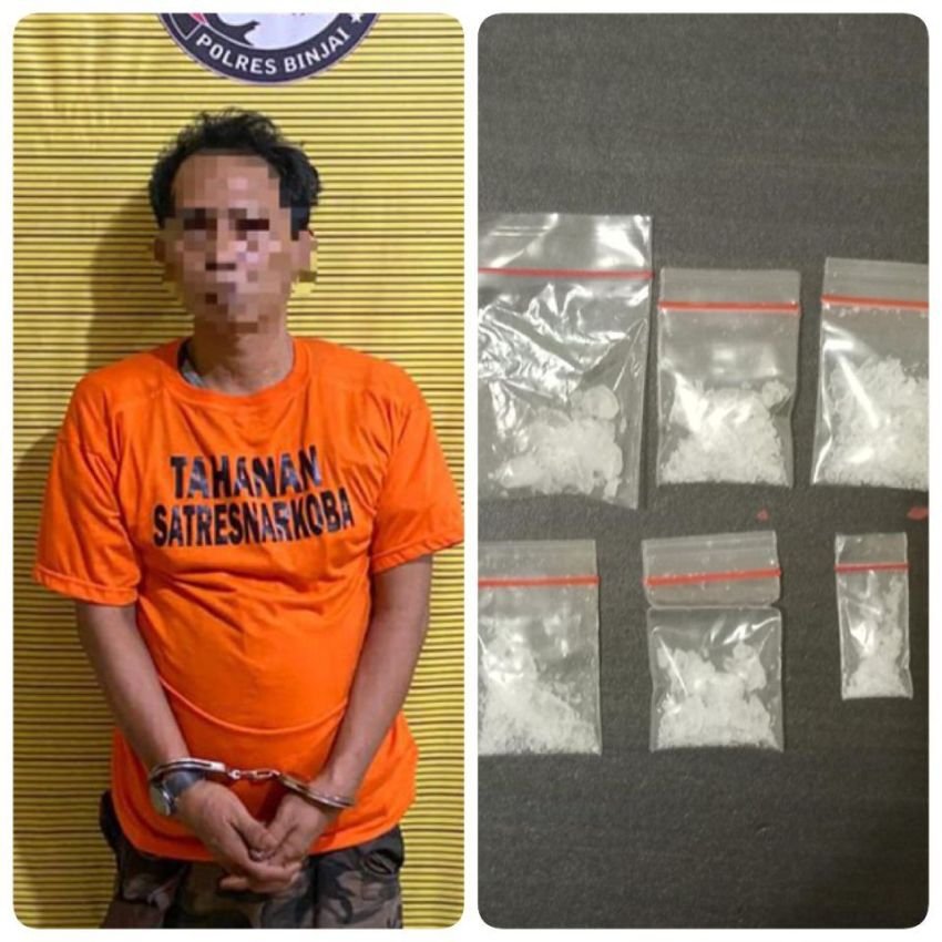 10 Paket Sabu Gagal Beredar Di Wilayah Polres Binjai