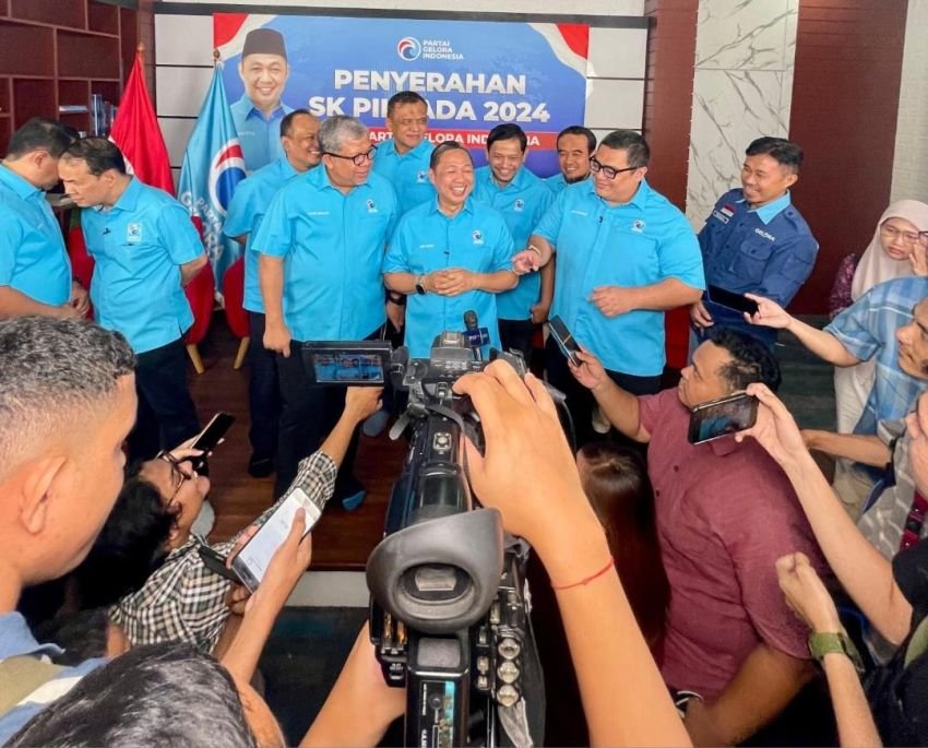 Partai Gelora Serahkan 14 Rekomendasi Dukungan  Calon Kepala Daerah Pilkada 2024