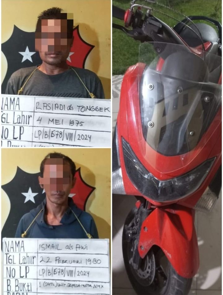 Dua Pelaku Sindikat Curanmor Disikat Polsek Medan Labuhan